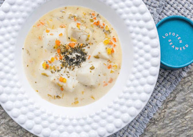 Norwegian fish soup with seaweed - Lofoten Seaweed